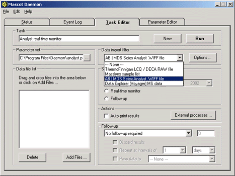 daemon task tab