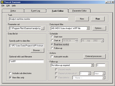 daemon task tab