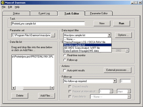 daemon task tab